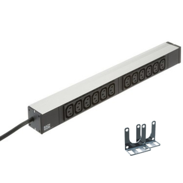 Bachmann 19 inch stekkerdoos 12-voudig C13 aluminium