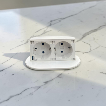 Piccolino stekkerdoos wit 2x stopcontact usb-c
