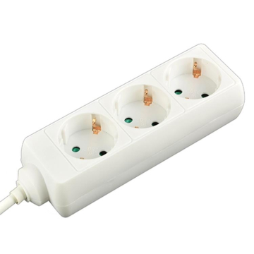 Stekkerdoos 3-voudig wit met 1,5 meter kabel