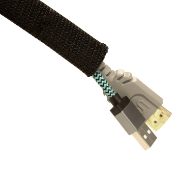Cablesleeve (kabelbinder) (rol 25 meter) kleur zwart 19mm