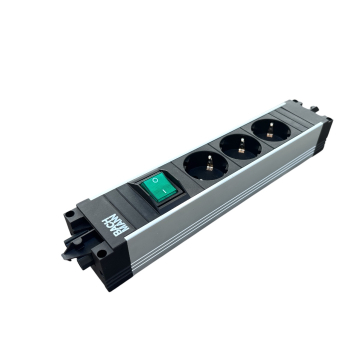 Bachmann step alu 3x stopcontact 1xschakelaar GST18