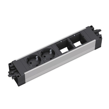 Step alu stekkerblok 2xstopcontact 2x custom