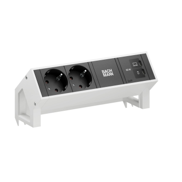 Bachmann Desk 2 wit 2x stopcontact usb-c 65Watt