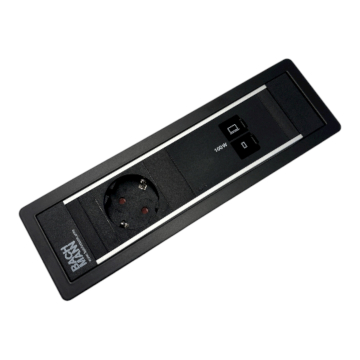 Power frame met 1x stopcontact 2xusb-c lader 100Watt