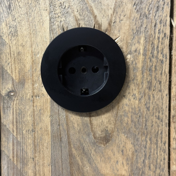 Caressi caps stopcontact zwart