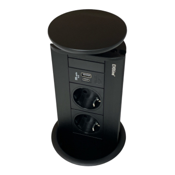 evoline port usb lader zwart