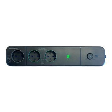 HPF PowerManager zwart 3 stopcontacten switch Quooker