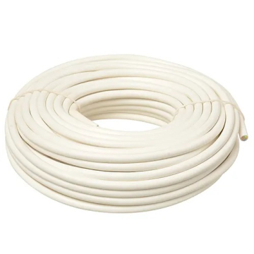 Stroomkabel rond 3-aderig 1,5mm2 wit 10 meter op rol