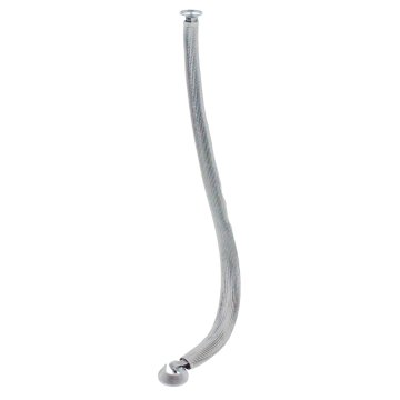 Kabelhoes met rits kleur zilver 130cm lang Ø 50 mm