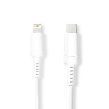 USB C - Apple Lightning 8-Pins kabel wit 2 meter 480 Mbps