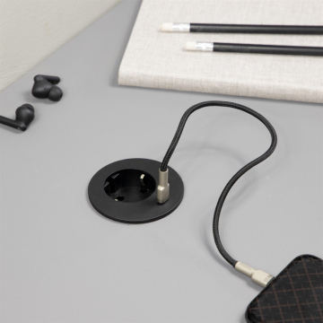 Powerdot midi 60mm 1x stopcontact 1x USB-C lader 30 Watt