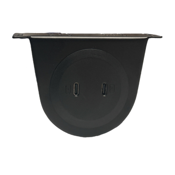 Powerdot USB-C laders met montagebeugel, zwart