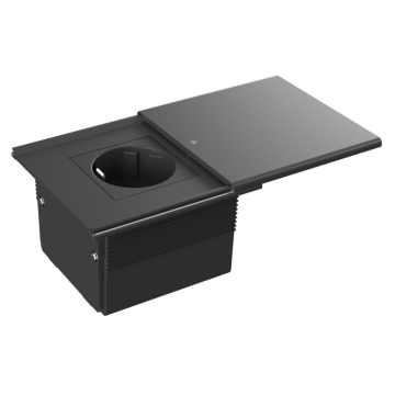 stopcontact keuken deksel zwart

