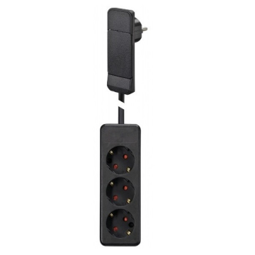 Verlengsnoer Smart plug zwart 1,6 meter stroomkabel