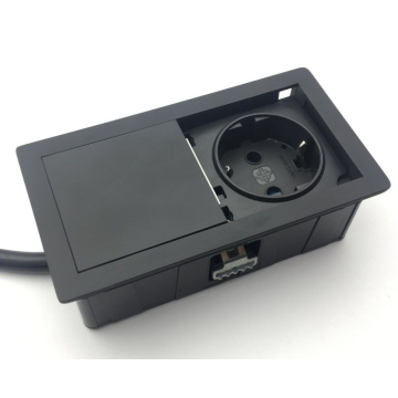 Versahit mono design stopcontact mat zwart