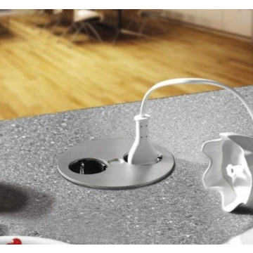 Bachmann Twist 2x stopcontact mat chroom