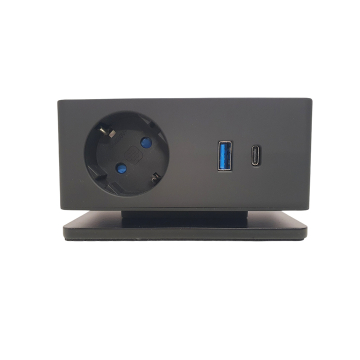 Versa Q opbouwstekkerdoos zwart