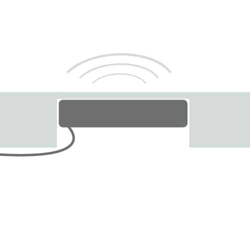 Onzichtbare Draadloze Oplader 15-30 Mm Verborgen Langeafstand Spated Draadloze Telefoonlader, Onder Bureau Qi 10w Meubels Draadloos Oplaadkussen voor Bar/ salontafel/bureau, Cadeau voor