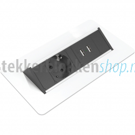 Augment kromme Beknopt Kondator Quickbox inbouw stekkerdoos wit USB laders | Stekkerblokkenshop.nl