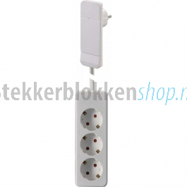 Verlengsnoer Smart plug wit meter stroomkabel Stekkerblokkenshop.nl