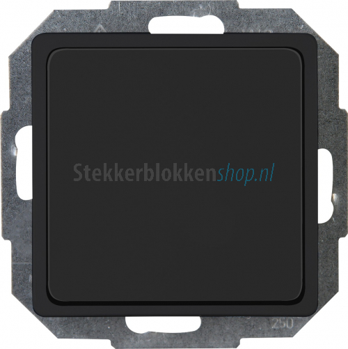 Kopp HK 05 afdekplaat blind mat zwart | Stekkerblokkenshop.nl