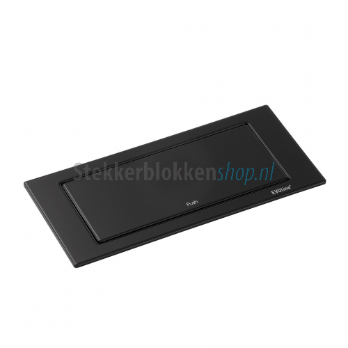 Evoline backflip mat zwart usb-c | Stekkerblokkenshop.nl