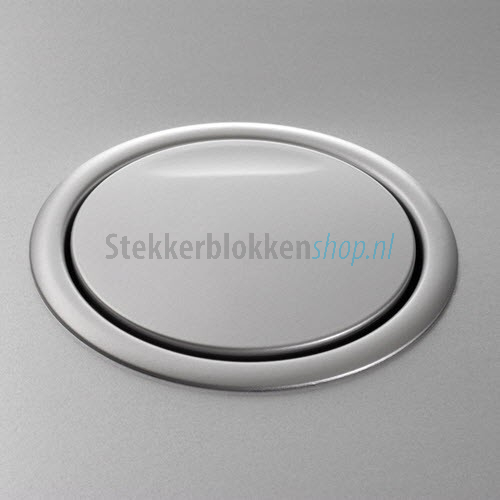 Baseline spatwaterdicht stopcontact verticaal geaard lateraal 2-polig grijs IP44 Baseline spatwaterdicht stopcontact verticaal geaard lateraal 2-polig grijs IP44