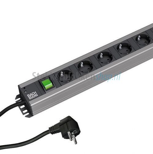 KOOSLA 12-voudige stekkerdoos (4000W/16A) 6 USB meervoudige stekkerdoos