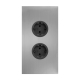 009380 Caressi hoekstopcontact RVS