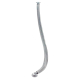 Kabelhoes met rits kleur zilver 130cm lang Ø 50 mm
