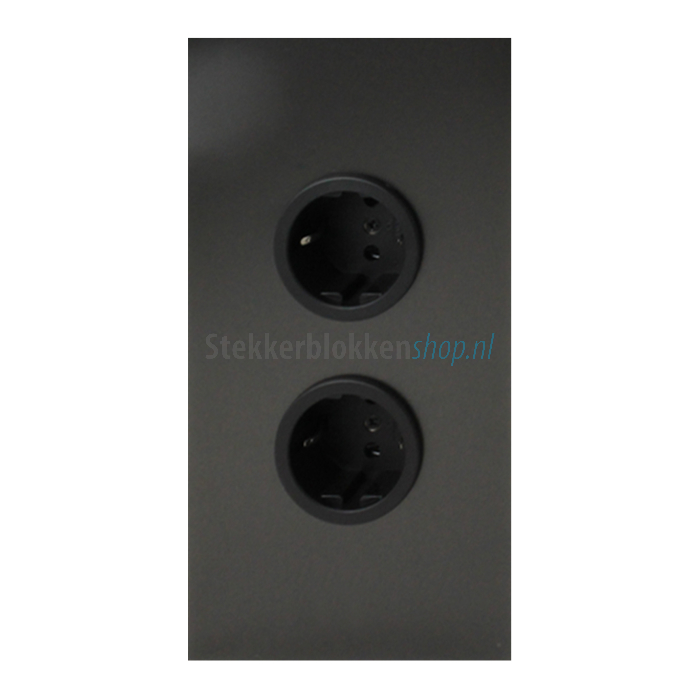 hoekstopcontact gun metal