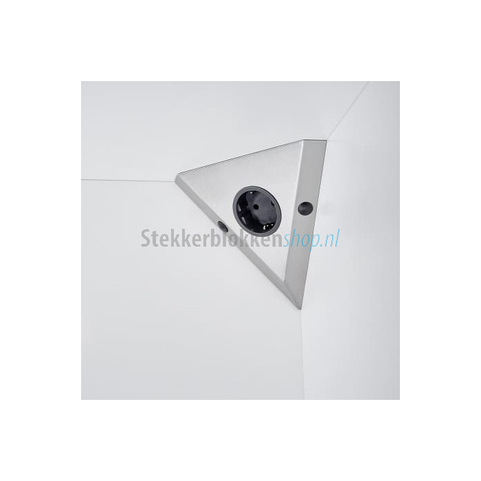 enkelvoudig hoekstopcontact rvs