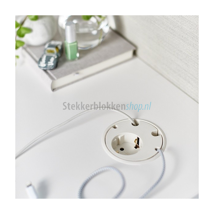 Powerdot 1x230v stopcontact en 4x kabeldoorvoer