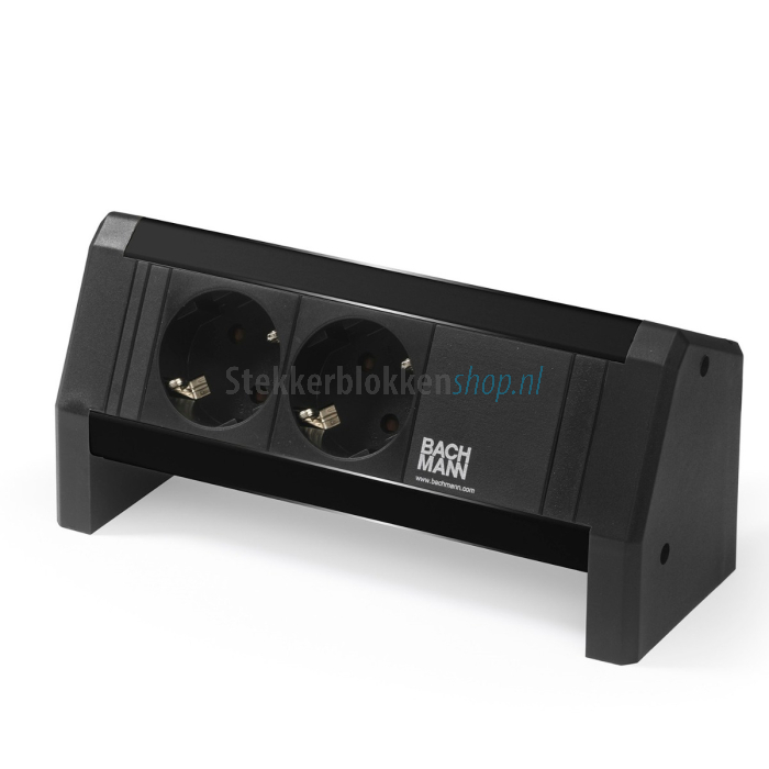 bachmann desk 1 zwart stopcontact