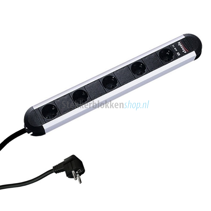 5-voudige stekkerdoos 2 meter snoer