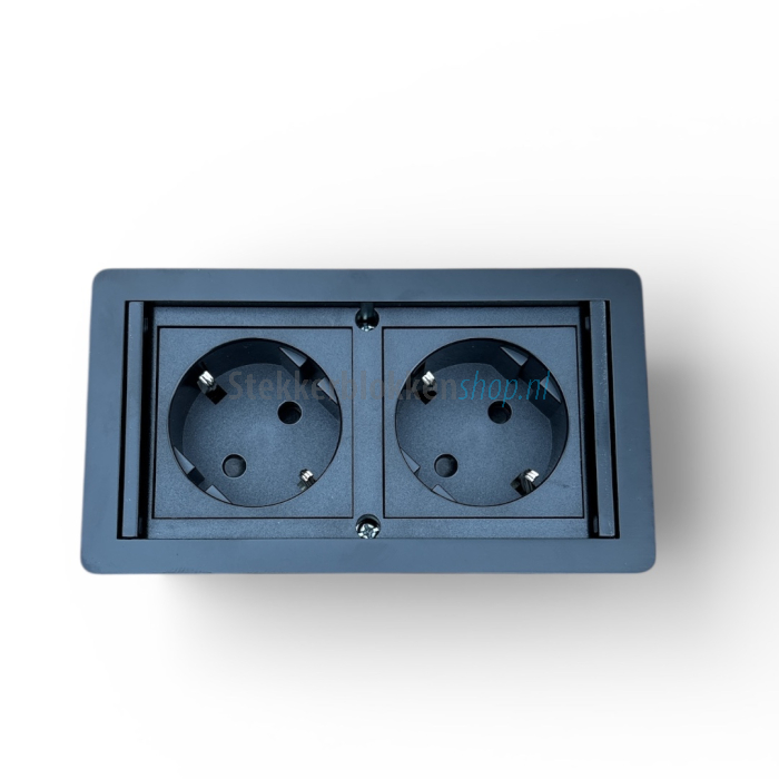dubbel inbouwstopcontact compact
