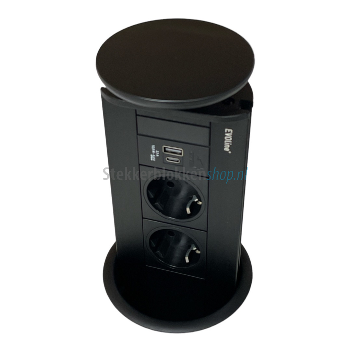 evoline port usb lader zwart