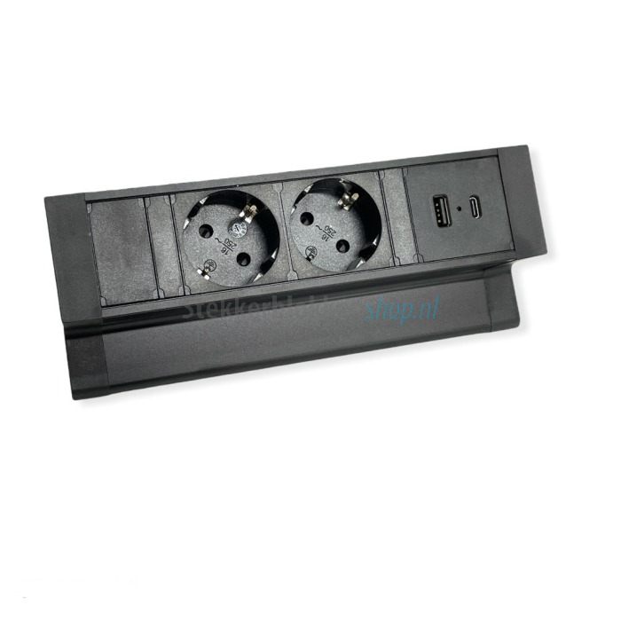stekkerdoos bureau usb-a usb0-c