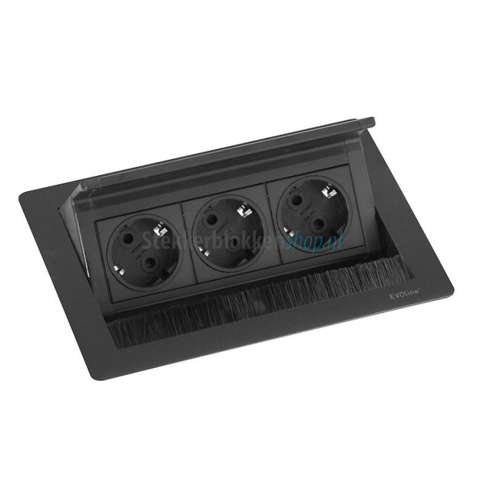 Evoline fliptop push s zwart 