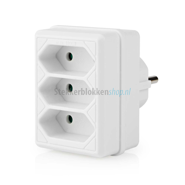 Stopcontact splitter euro verticaal