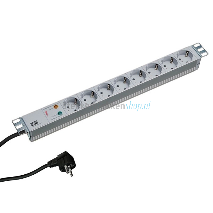 stekkerdoos 19 inch 8 voudig