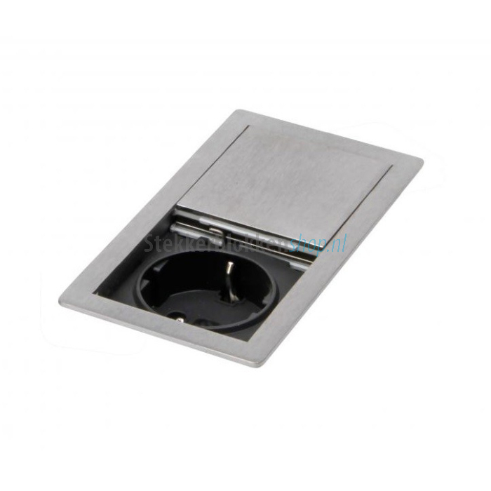versahit inbouw stekkerdoos aluminium