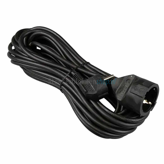 zwart verlengsnoer 10 meter