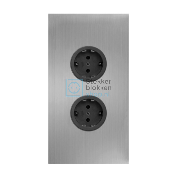 009380 Caressi hoekstopcontact RVS