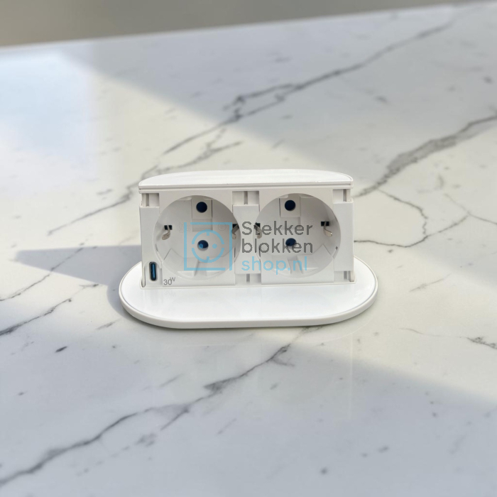 331261 - Piccolino stekkerdoos whitet 2x Socket usb-c
