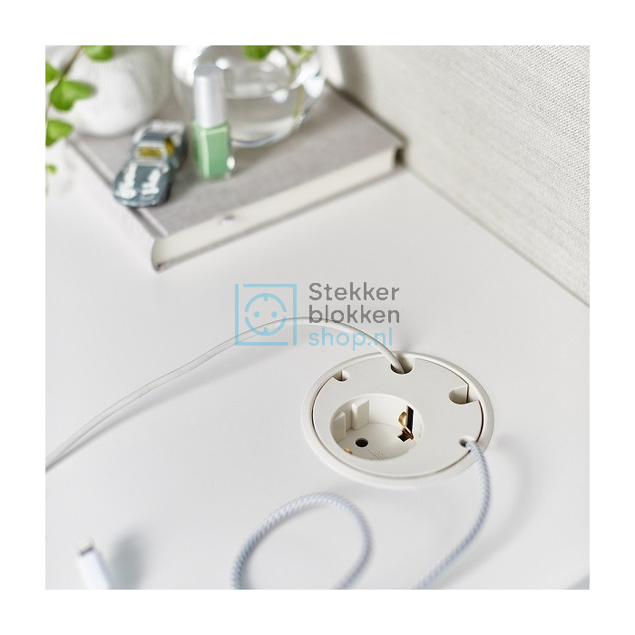 Powerdot 1x230v stopcontact en 4x kabeldoorvoer