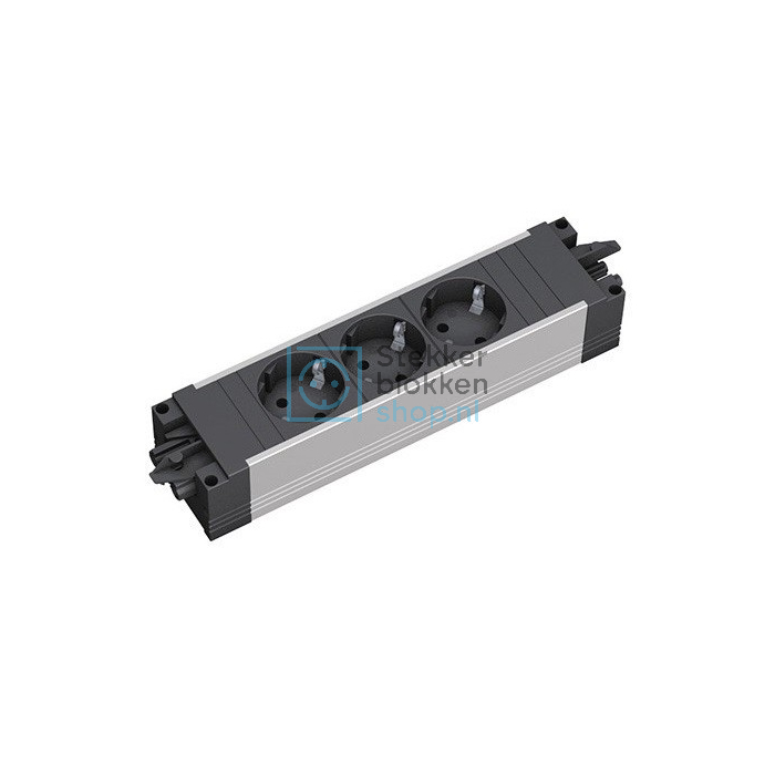Step alu bachmann stekkerblok 3xstopcont