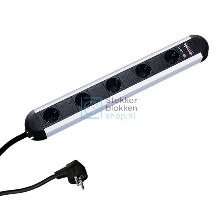 5-voudige stekkerdoos 2 meter snoer