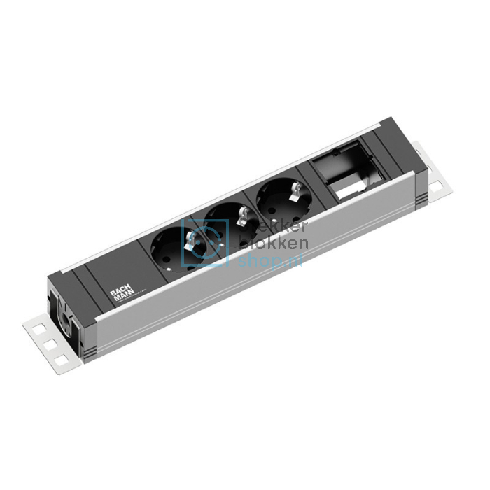 Stekkerdoos Universal 3x stopcontact en custom module
