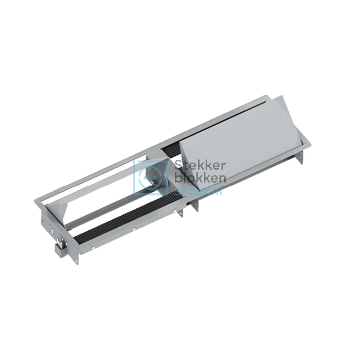 Bachmann Coni duo 5 stopcontacten, USB A + C, zilvergrijs